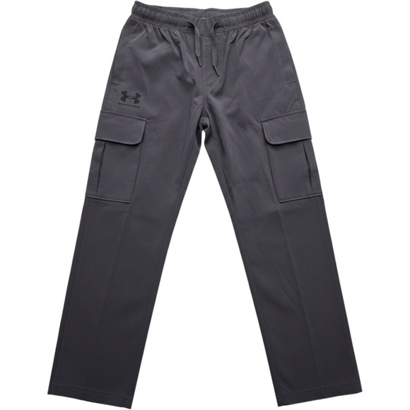 Under Armour Other - Under Armour Cargo Pants Boys Youth Small Grey New Loose Fit Athletic